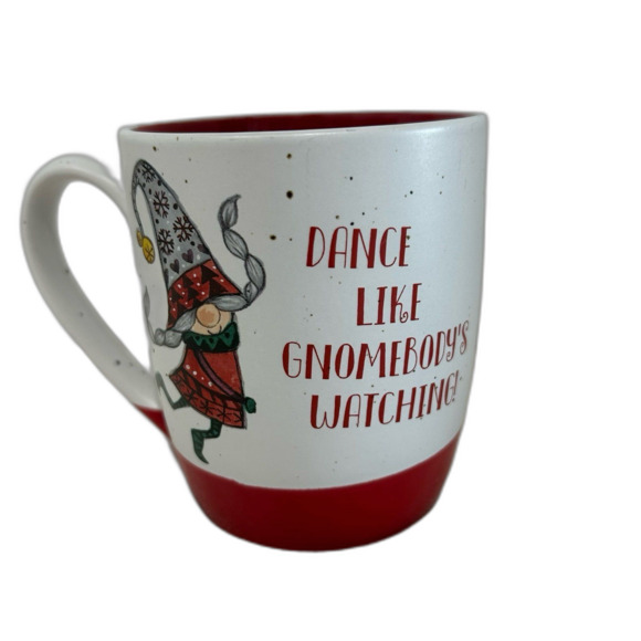 Dance Like Gnomebody’s Watching Graphic Ceramic Mug. LNWOT - Picture 1 of 8